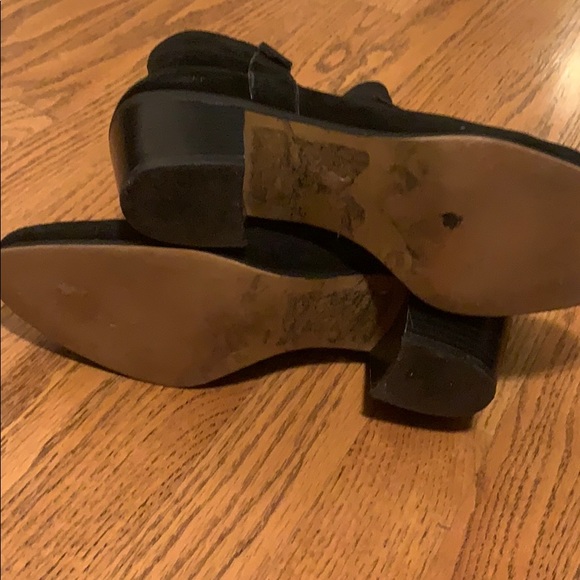 Vince Camuto Black Suede Ankle Boots - Picture 7 of 8